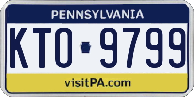 PA license plate KTO9799