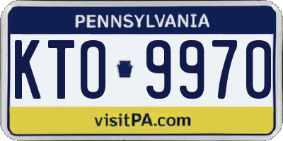 PA license plate KTO9970