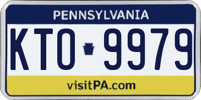 PA license plate KTO9979