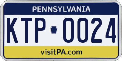 PA license plate KTP0024