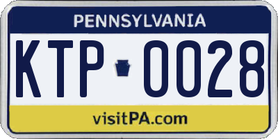 PA license plate KTP0028