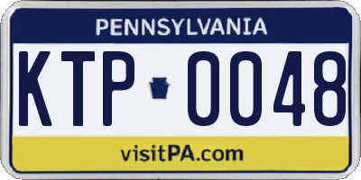 PA license plate KTP0048