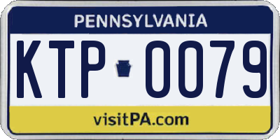 PA license plate KTP0079