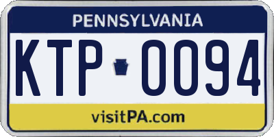 PA license plate KTP0094