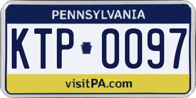 PA license plate KTP0097