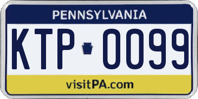 PA license plate KTP0099