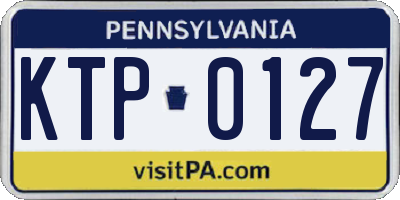 PA license plate KTP0127