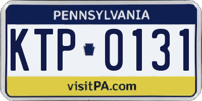 PA license plate KTP0131