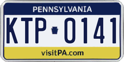 PA license plate KTP0141