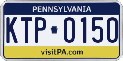 PA license plate KTP0150