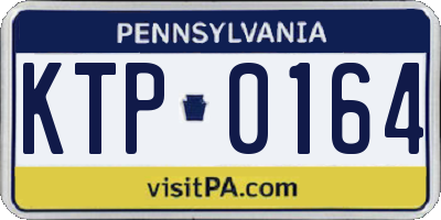 PA license plate KTP0164