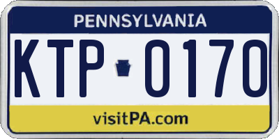 PA license plate KTP0170