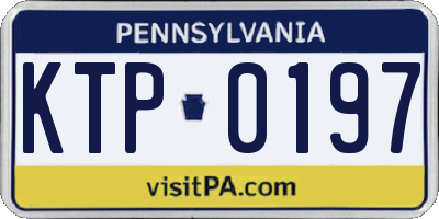 PA license plate KTP0197