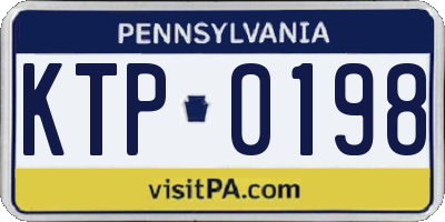 PA license plate KTP0198