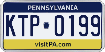 PA license plate KTP0199