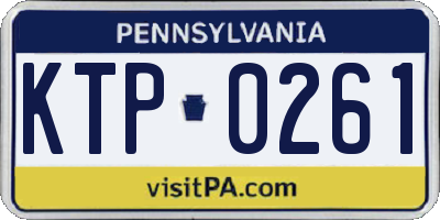 PA license plate KTP0261
