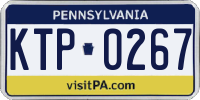 PA license plate KTP0267