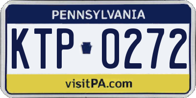 PA license plate KTP0272