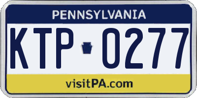 PA license plate KTP0277