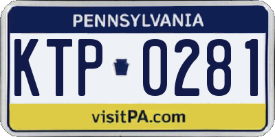 PA license plate KTP0281