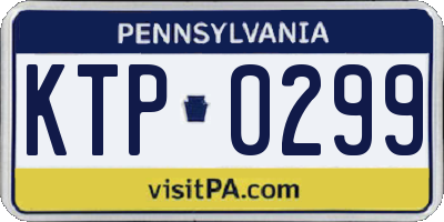 PA license plate KTP0299