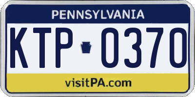 PA license plate KTP0370