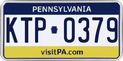 PA license plate KTP0379