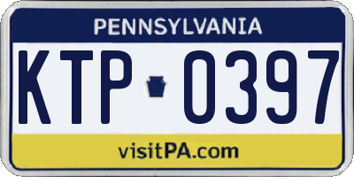 PA license plate KTP0397