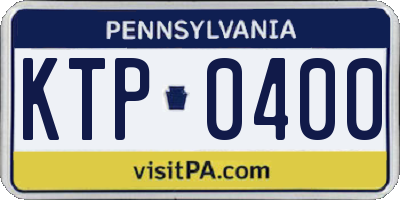 PA license plate KTP0400
