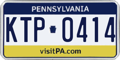 PA license plate KTP0414