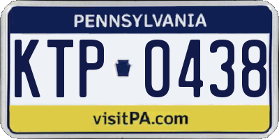 PA license plate KTP0438