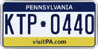 PA license plate KTP0440