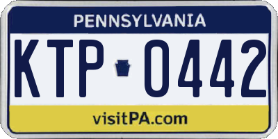 PA license plate KTP0442