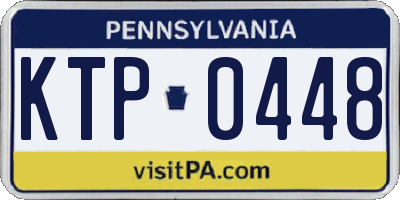PA license plate KTP0448
