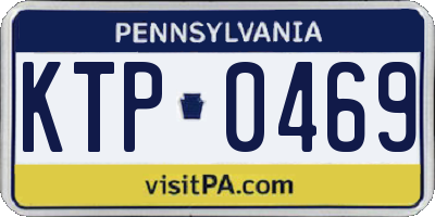 PA license plate KTP0469