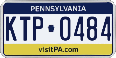 PA license plate KTP0484
