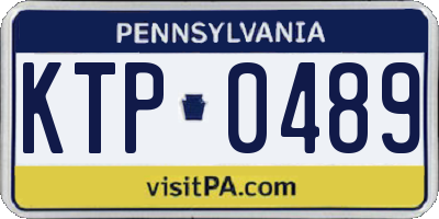 PA license plate KTP0489