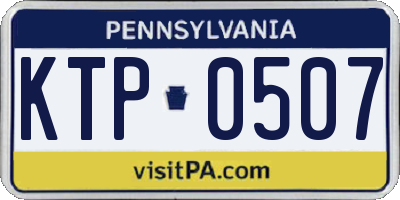 PA license plate KTP0507