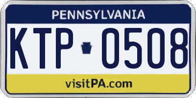 PA license plate KTP0508