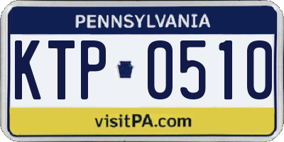 PA license plate KTP0510