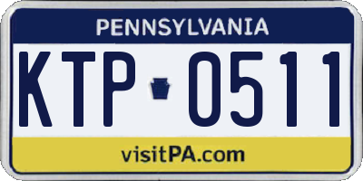 PA license plate KTP0511