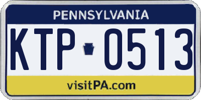 PA license plate KTP0513