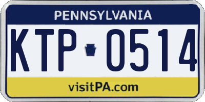 PA license plate KTP0514