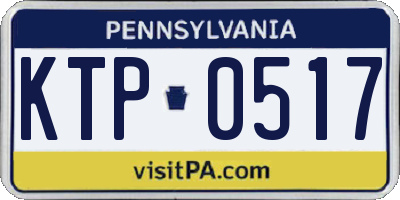 PA license plate KTP0517