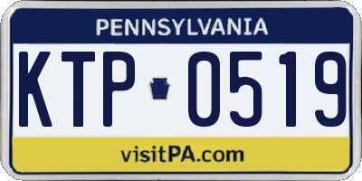 PA license plate KTP0519