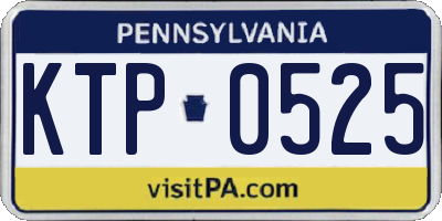 PA license plate KTP0525