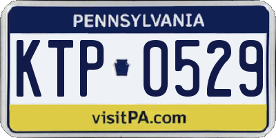 PA license plate KTP0529