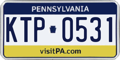 PA license plate KTP0531