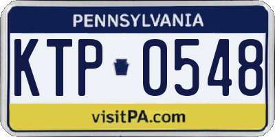 PA license plate KTP0548