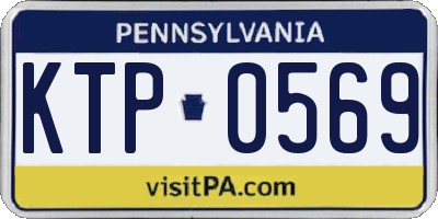 PA license plate KTP0569